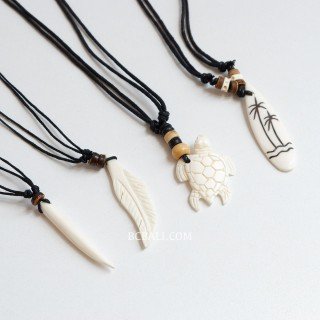 Bone Necklace Trendy Handcrafted by Balinese Artisans
